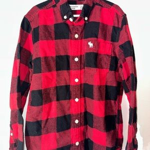 Boys Abercrombie button up flannel